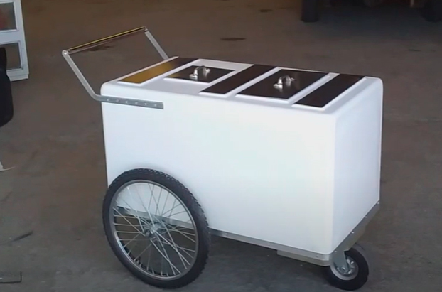 Carríto de paletas para 700 paletas y Helado (5 Tapas)